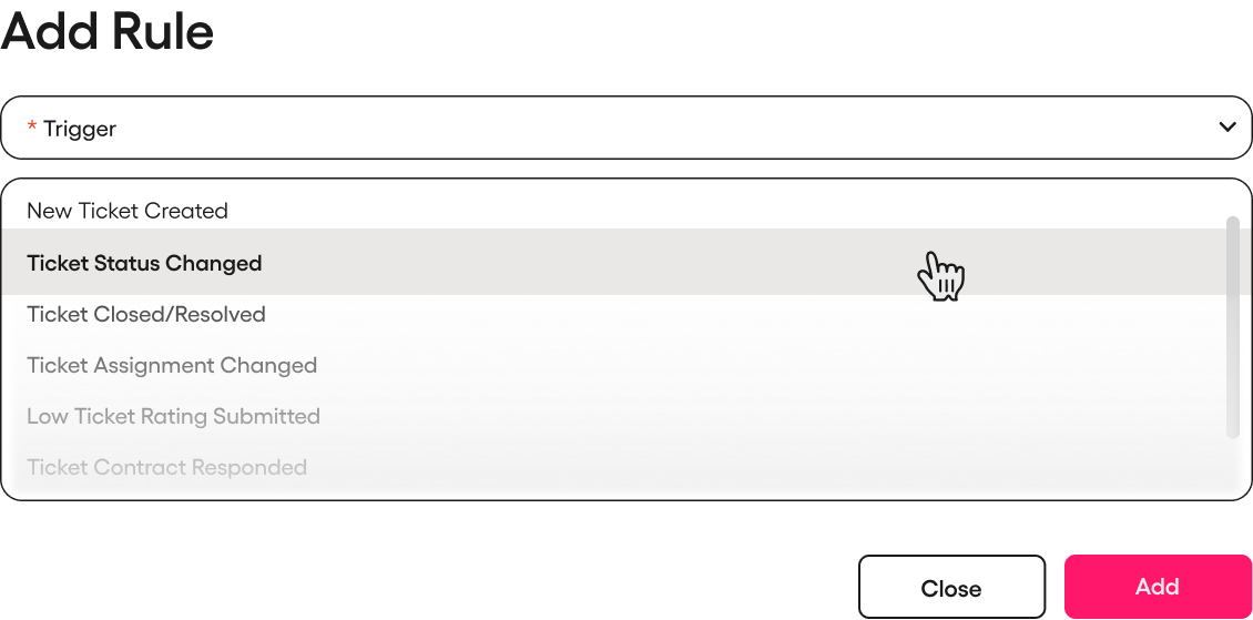 Create ticket automation rules side 4 en