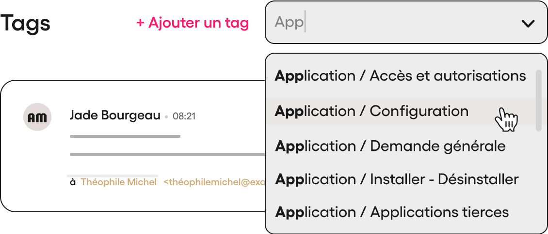 tagging de tickets