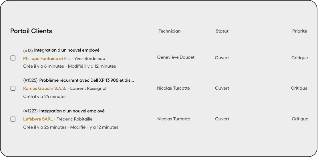 Portail client