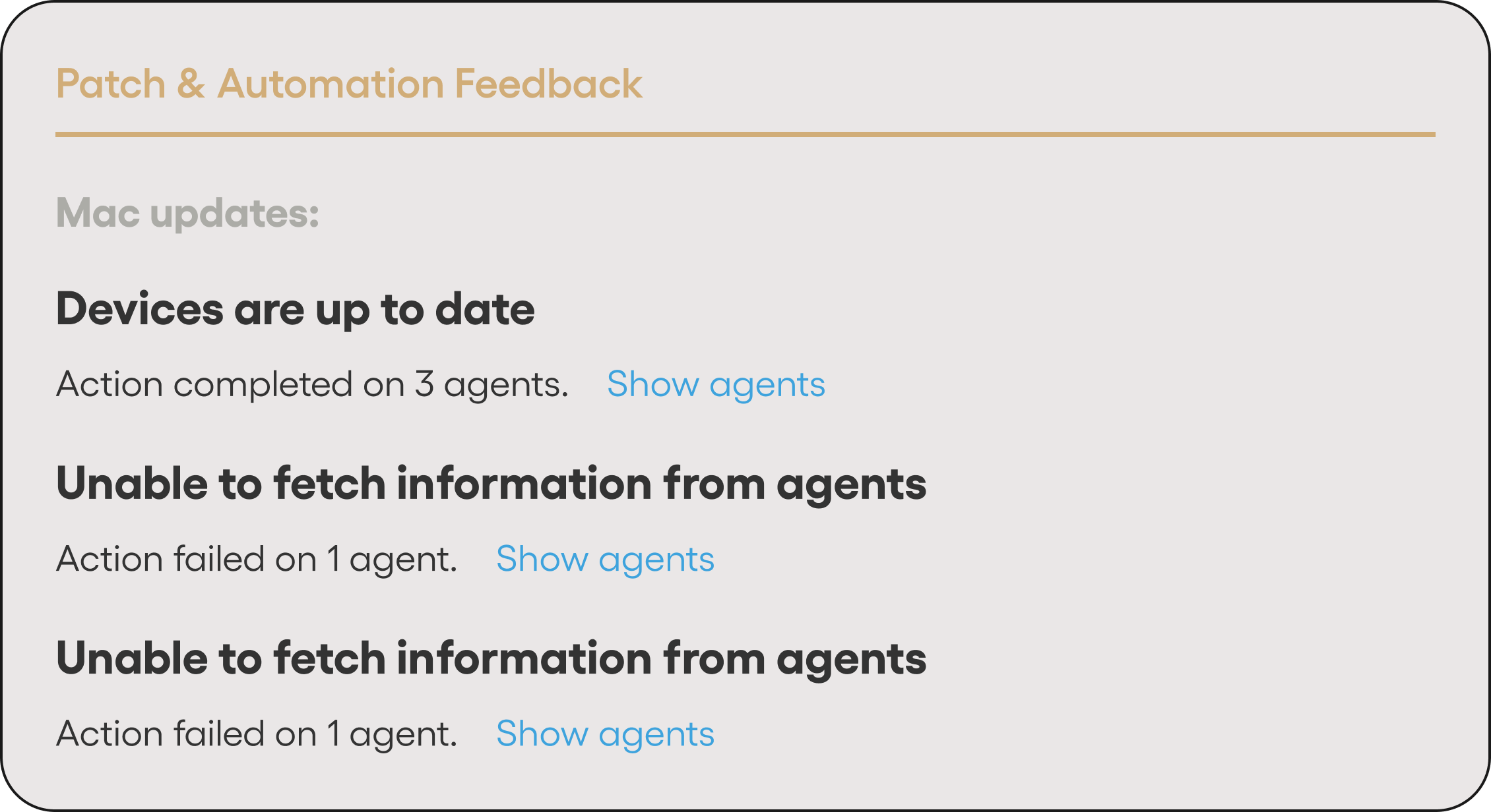 Reporting for Mac on Ateras dashboard