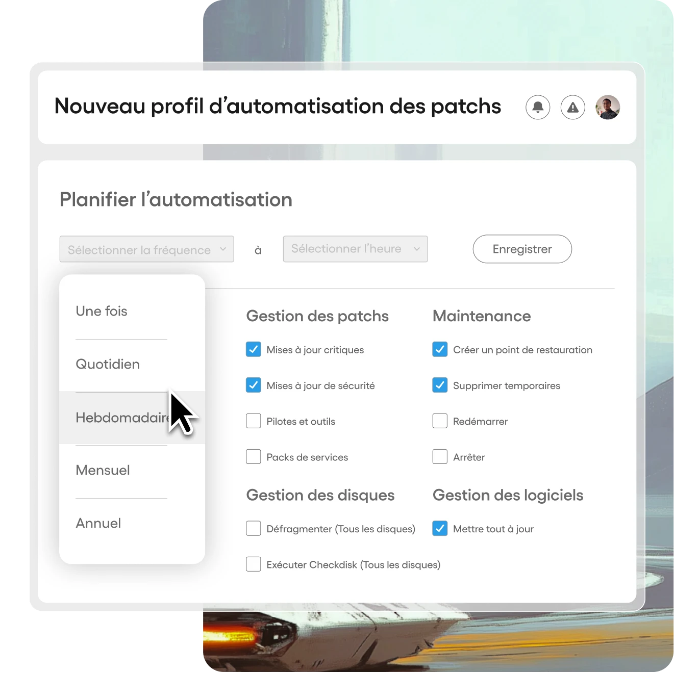 Capture d’écran du nouveau profil d’automatisation des patchs d’Atera