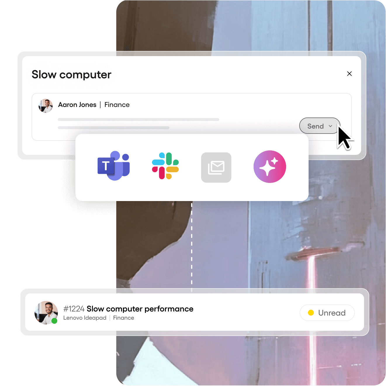 Screenshot of Atera ticket's VPN solving