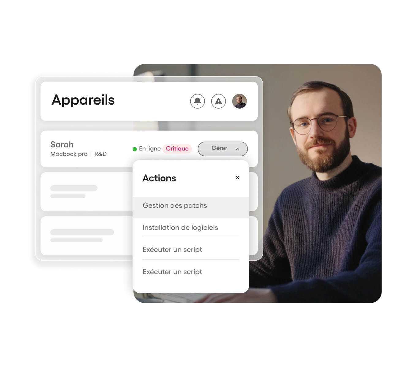 IT technicien en charge des Appareils