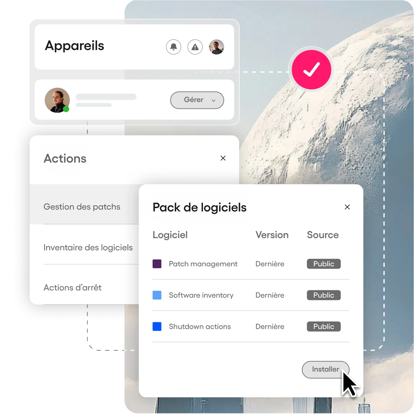 Le pack de logiciels d'Atera