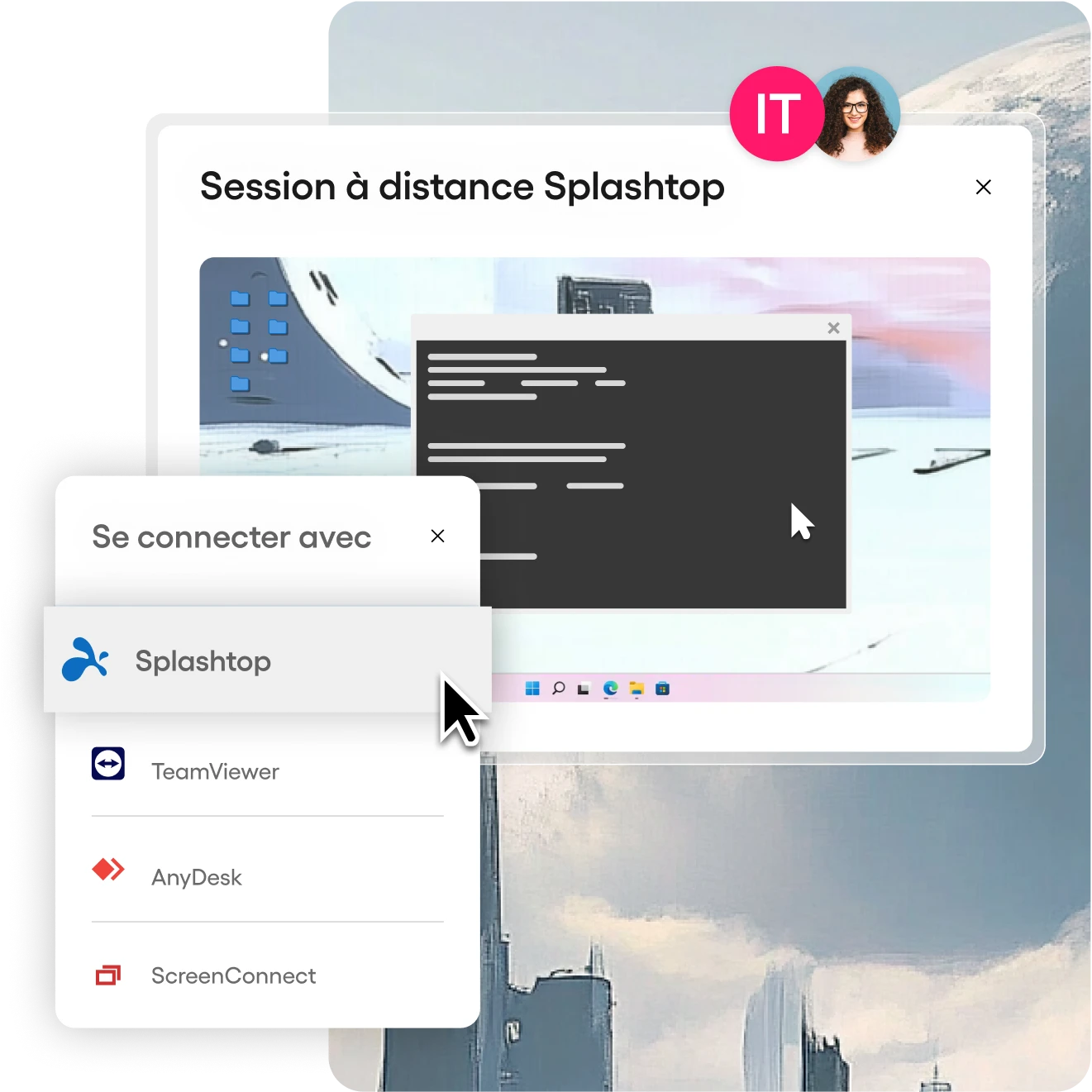 Atera connection a distance a Splashtop