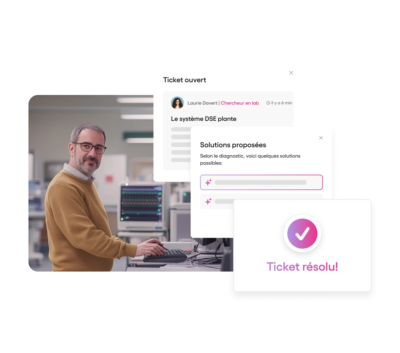 Ticket ouvert d'Atera