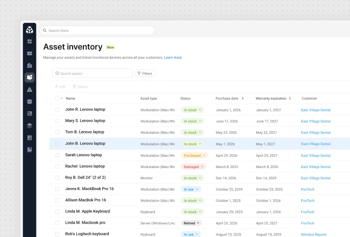 Centralized asset management