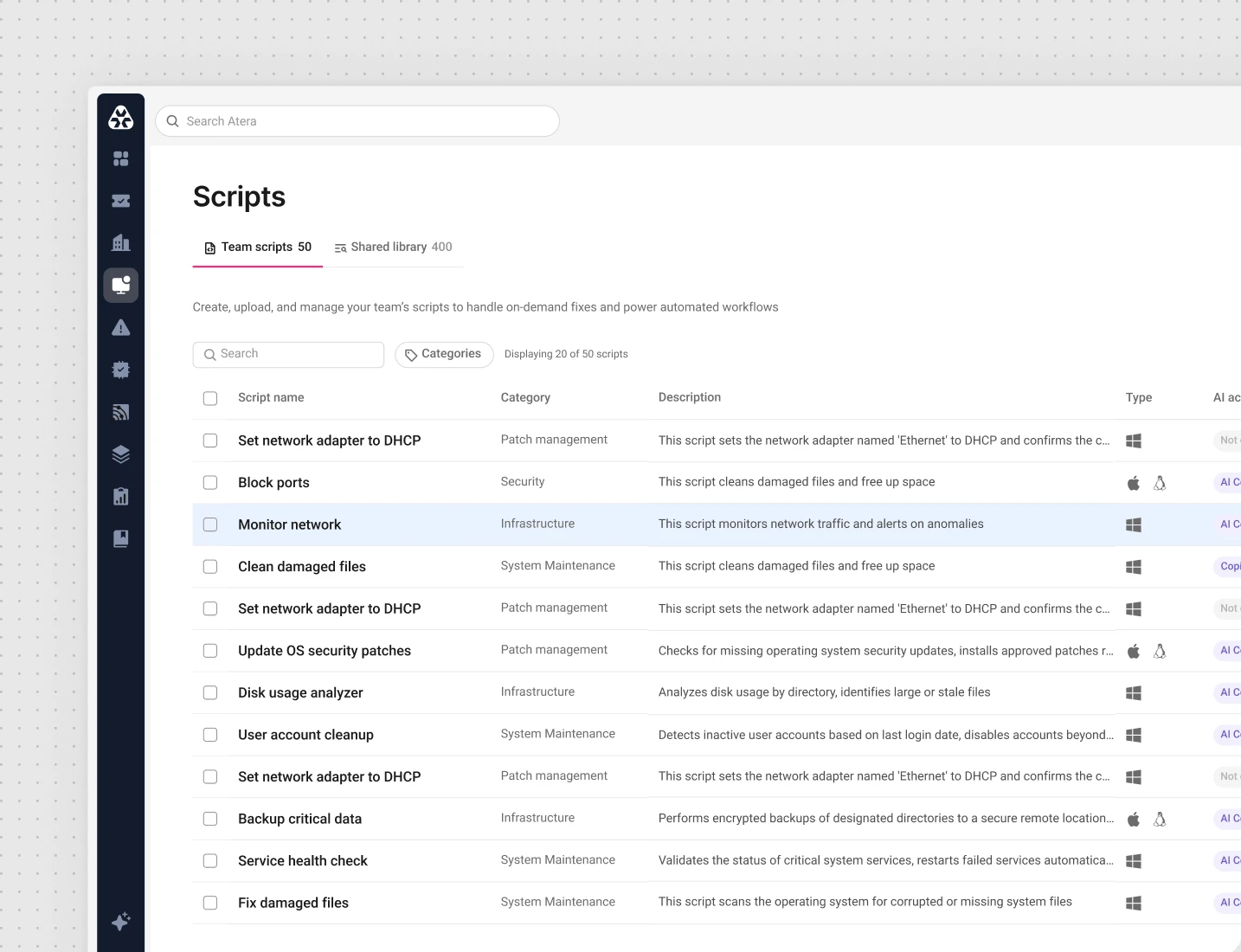 Scripting and automation
