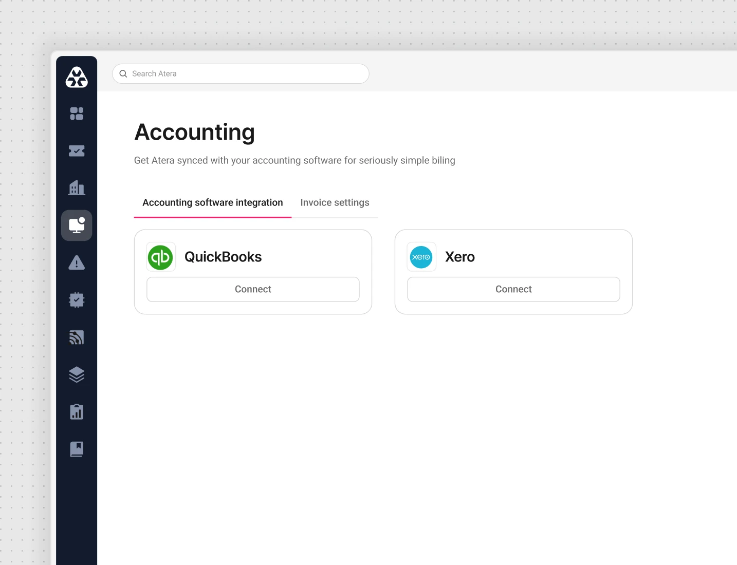 QuickBooks and Xero integrations